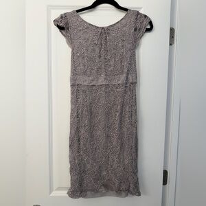 Pea in the Pod Maternity Lace Cap Sleeve Midi Dress-size small